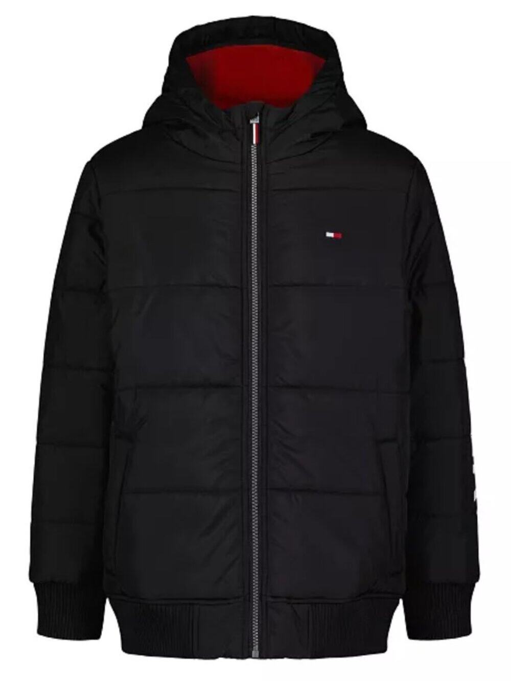 Tommy Hilfiger Sleeve Logo Full Zip Puffer Jacket, M(10/12) - NWT